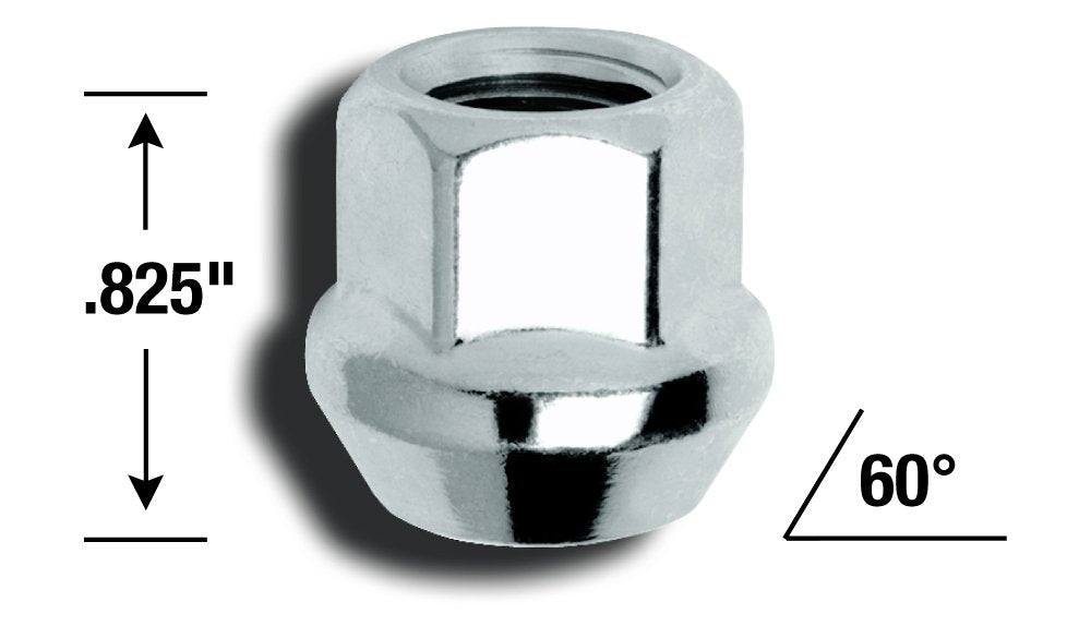 Gorilla 30027 Automotive Acorn Bulge Seat Lug Nuts (12mm x 1.25 - Open End Thread Size)