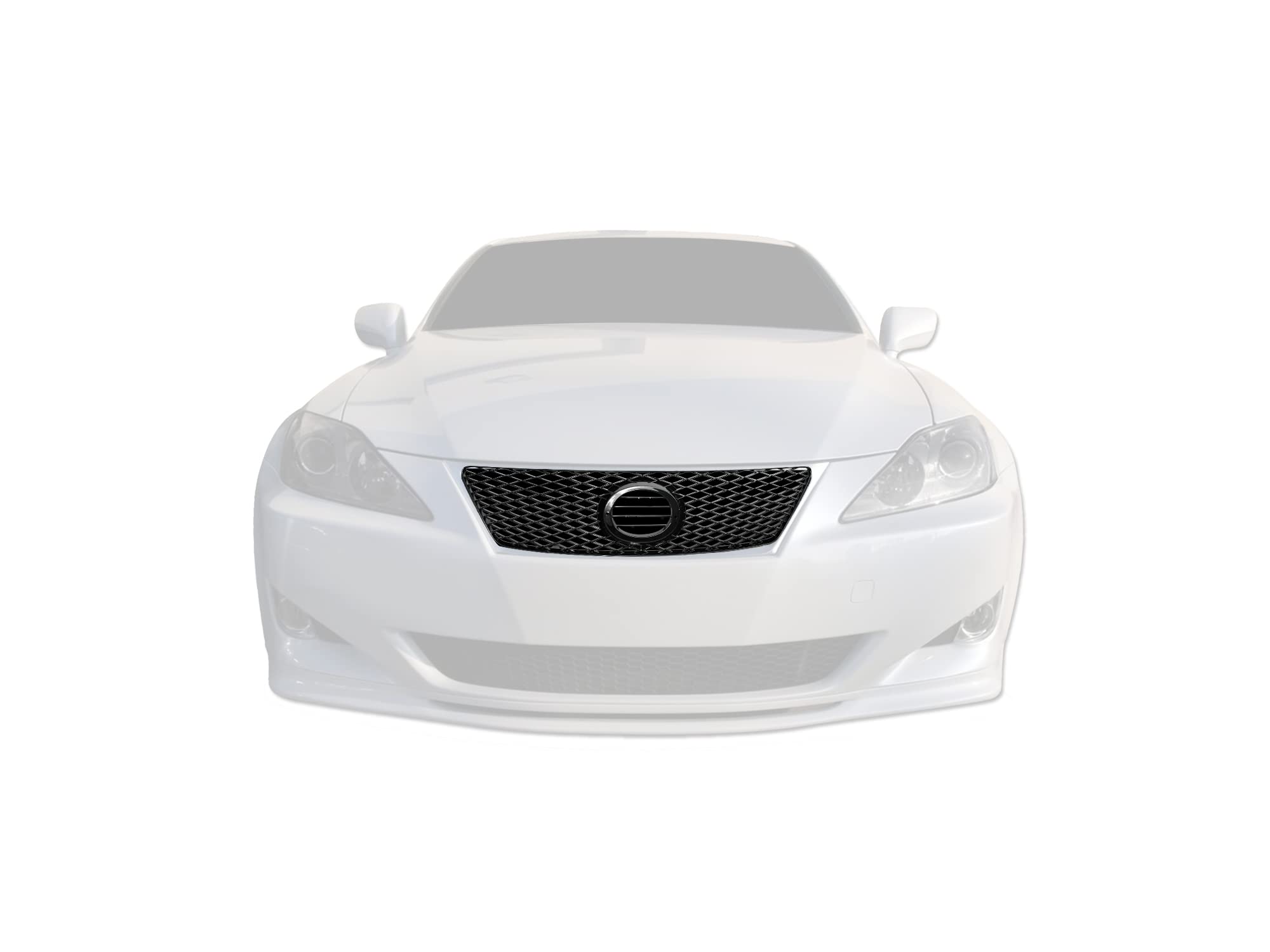 7149724 Armordillo USA OE Style Front Hood Grille - Gloss Black Fits 2006-2008 Lexus IS250 IS-250 / IS350 IS-350
