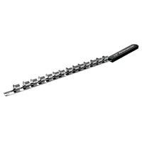 W32000 Performance Tool 18-Inch Socket Rail Organizer with Capacity to Hold 14 Sockets for Easy Storage