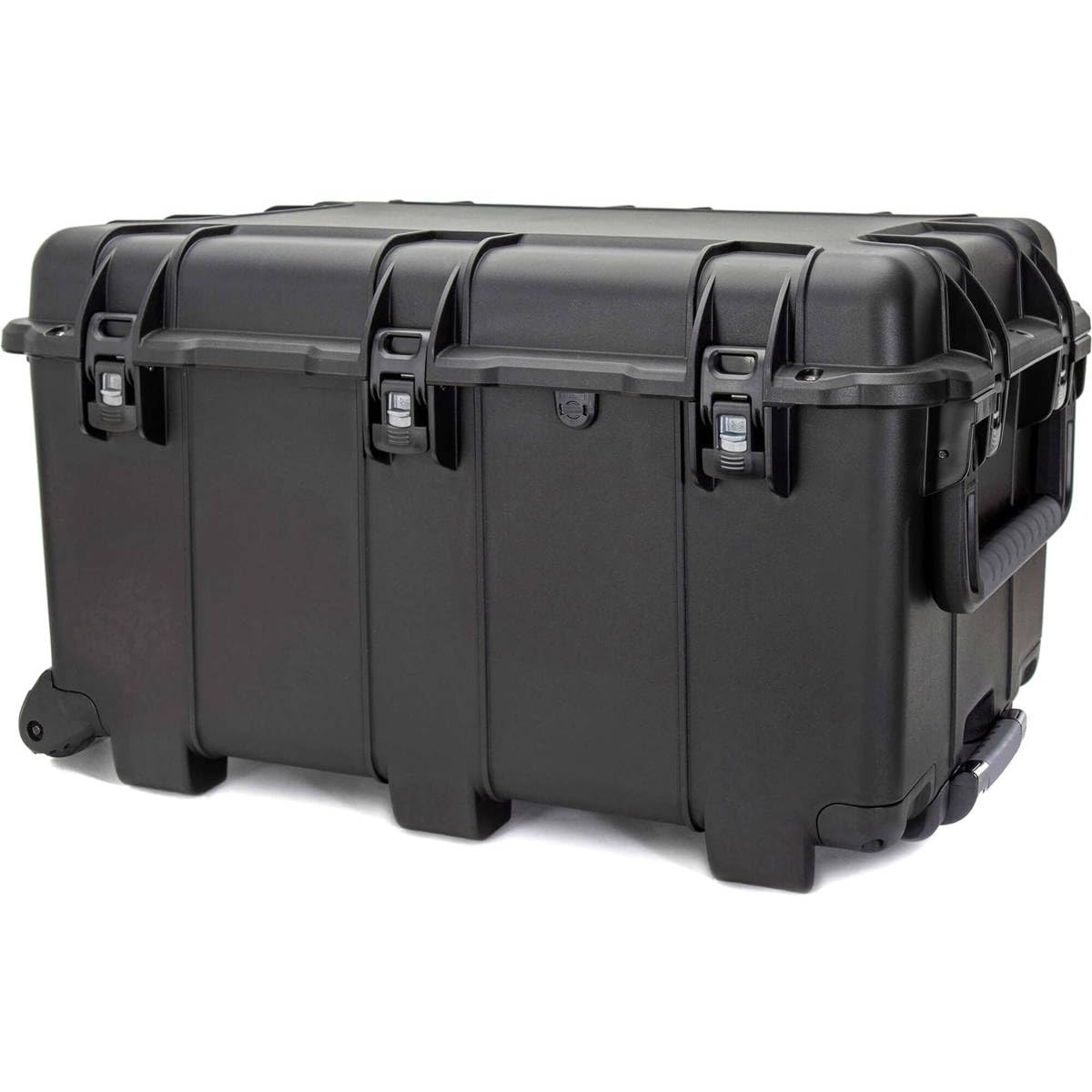 Wheeled Hard Case NANUK 975 with 185.78L Storage, NK-7 Resin Body, Power Claw Latching, and Waterproof Design (Black)