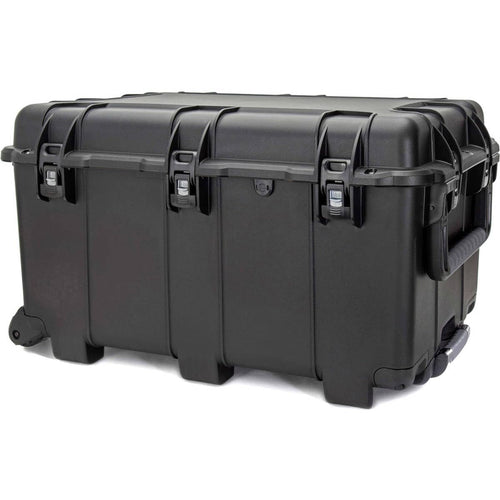 Wheeled Hard Case NANUK 975 with 185.78L Storage, NK-7 Resin Body, Power Claw Latching, and Waterproof Design (Black)