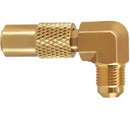 Flame King Elbow Adapter Propane with 3/8" Male Flare for 17" or 22" Blackstone or Griddle Flame King