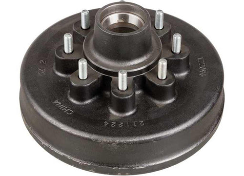 12" Brake Hub Lippert 122096; 8-6.5; 1/2" Stud; 7000# (Raw)