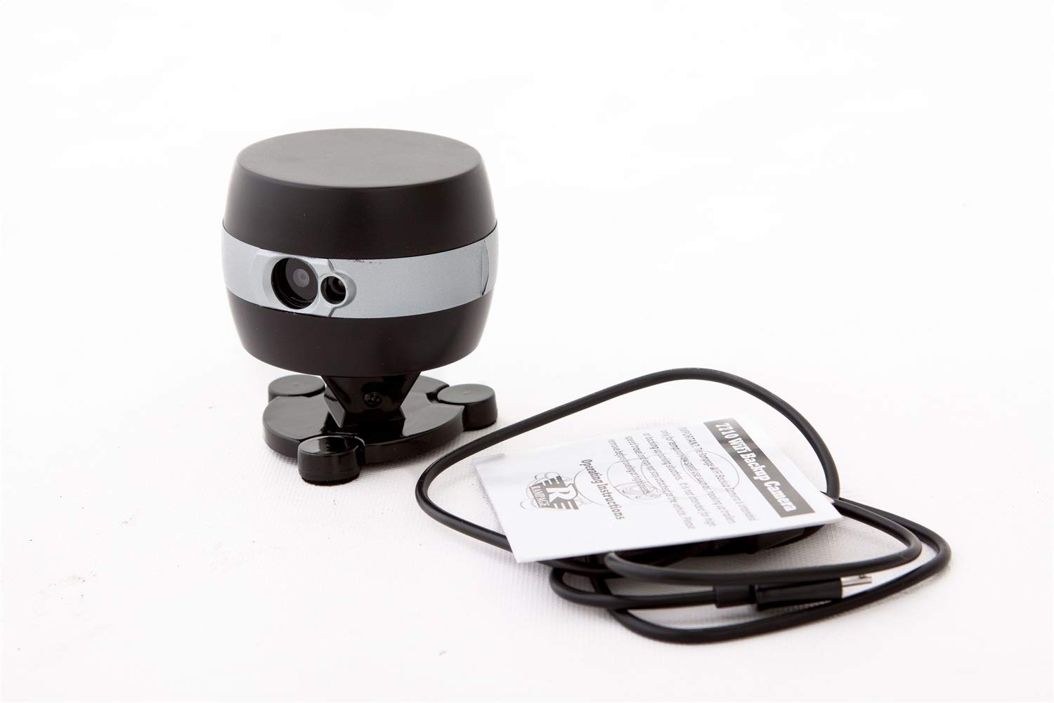 Portable RAMPAGE PRODUCTS Wi-Fi Backup Camera | Black/Silver, 12V, USB Connector | 7710 | Universal Fit
