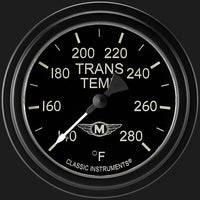MA327BLF Classic Instruments Moal Bomber 2 5/8" Transmission Temperature Gauge