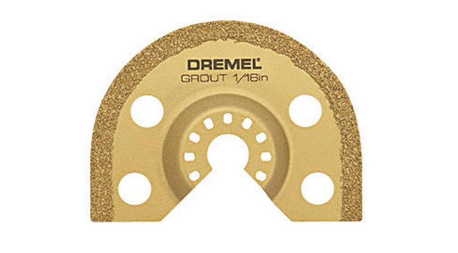 Dremel Oscillating MM501-1/16-Inch Multitool Blade for Grout Removal, Fast Cutting Carbide Accessory - Universal Quick-Fit Interface Fits Bosch, Makita, Milwaukee, and Rockwell