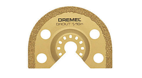 Dremel Oscillating MM501-1/16-Inch Multitool Blade for Grout Removal, Fast Cutting Carbide Accessory - Universal Quick-Fit Interface Fits Bosch, Makita, Milwaukee, and Rockwell