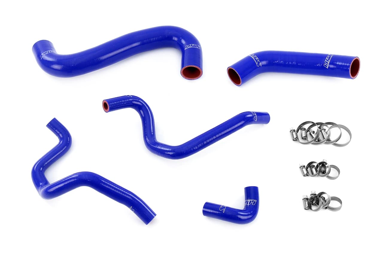 Blue HPS Silicone Radiator + Heater Hose Kit Coolant OEM Replacement 57-1731-BLUE