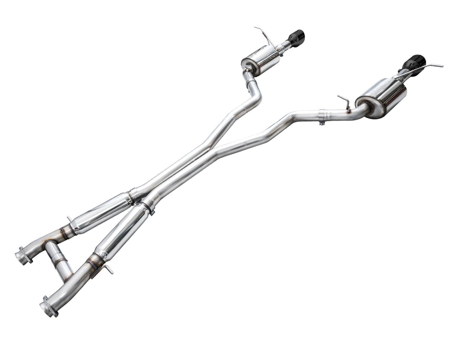 AWE Tuning Cat-Back Touring Exhaust, Black Tips for 2018-2023 Durango 6.4L/6.2L