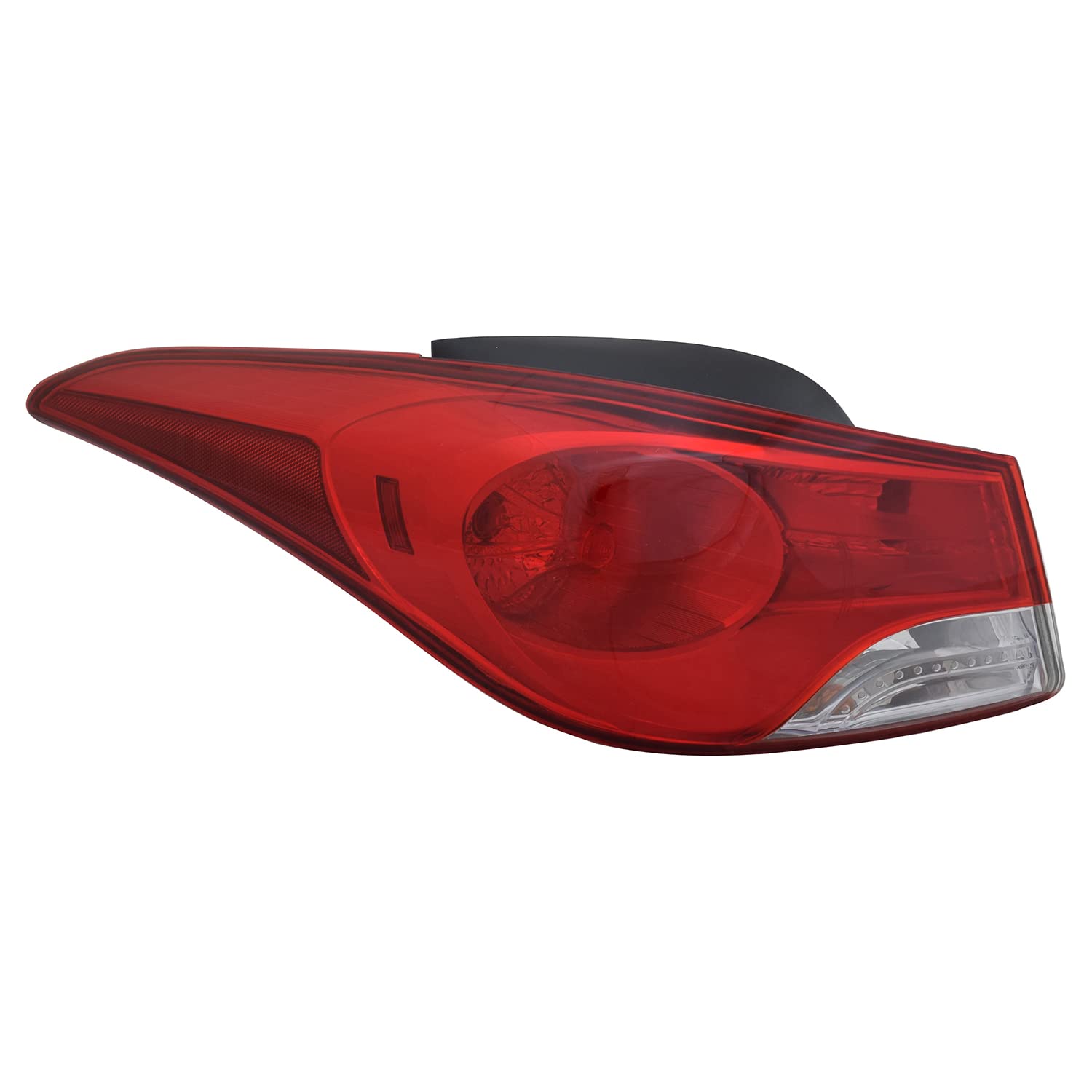 Left TYC Tail Light Assembly Compatible with 2011-2013 Hyundai Elantra