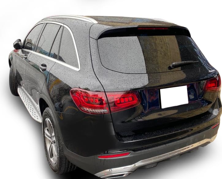 OEM Replica Black Running Boards Compatible with 18-20 GLC350e|GLC63 AMG|GLC63 AMG S|17-18 GLC300|GLC300|17-20 GLC43 AMG-RMWX253