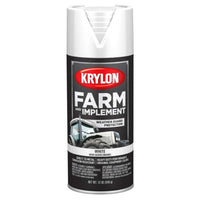 Krylon Spray Paint Farm & Implement, High Gloss, White, 12 oz
