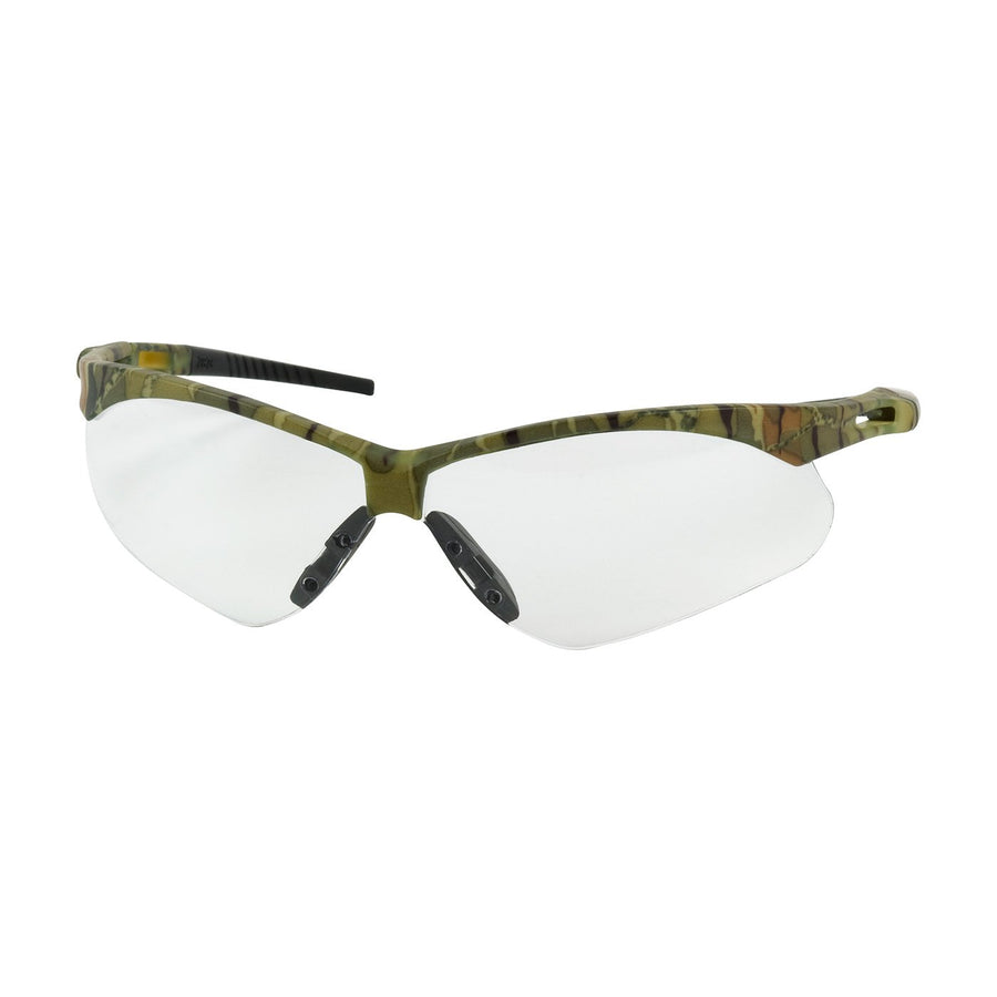 Semi-Rimless Anser Safety Glasses with Camouflage Frame, Clear Lens and Anti-Scratch Coating 250-AN-10130 Camouflage OS