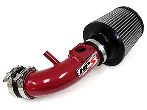 HPS Red Performance Shortram Air Intake Kit Cool Ram Compatible for 2007-2013 Mazda Mazdaspeed 3 2.3L Turbo, 827-601R