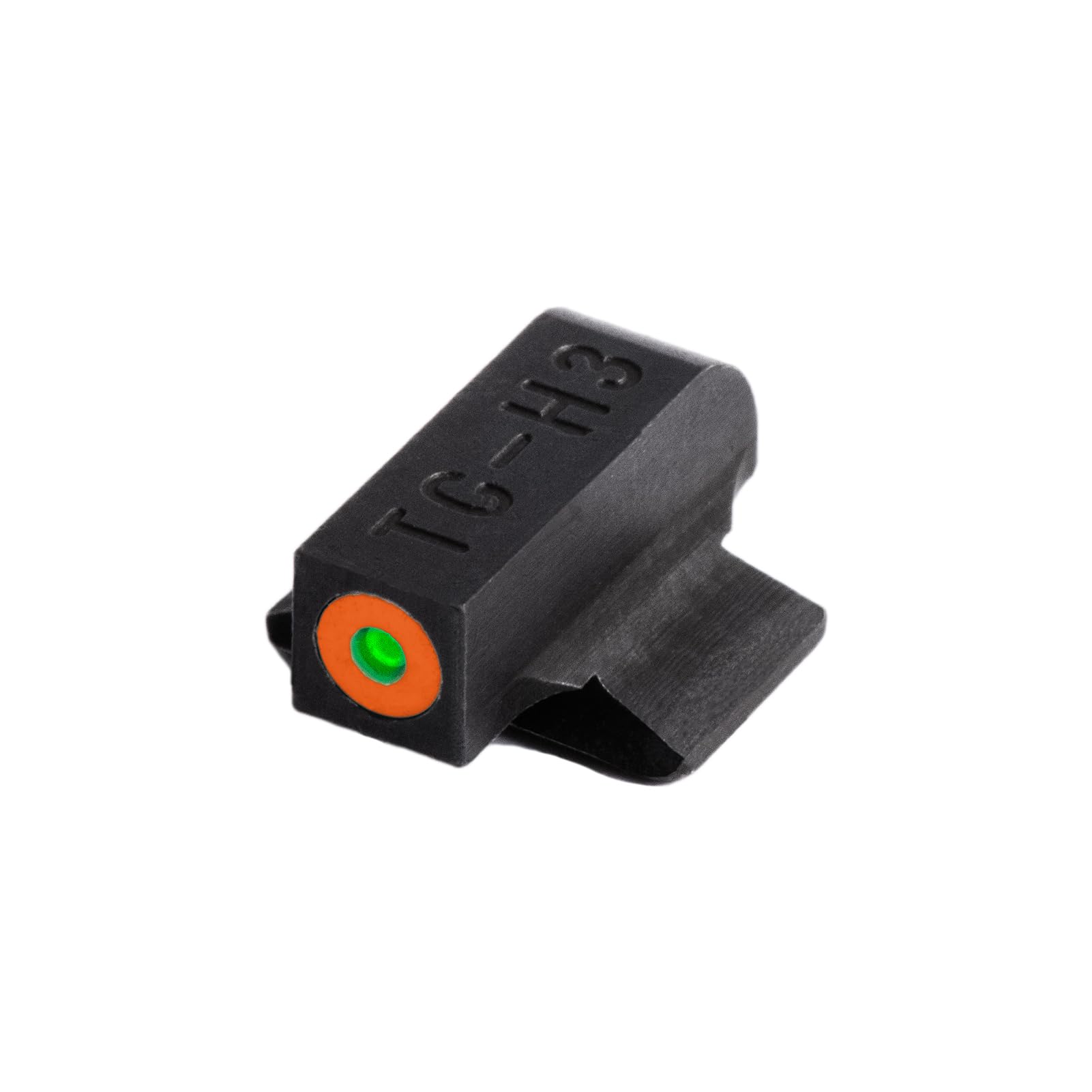 TRUGLO Tritium Pro Night Sights, Bodyguard 380 Compatible with Smith & Wesson | Glow-in-The-Dark Front & Rear Gun Sight Set with Orange Focus Lock Front Ring