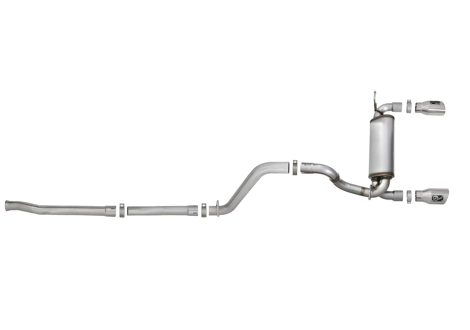 Rebel Series aFe Power 49-48076-P Performance Cat-Back Exhaust System