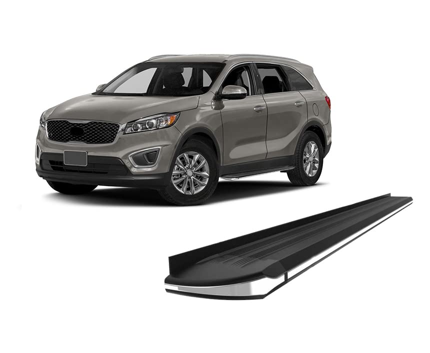 Exceed Black Horse Running Boards Compatible with 2014-2016 Kia Sorento-EX-KISO14
