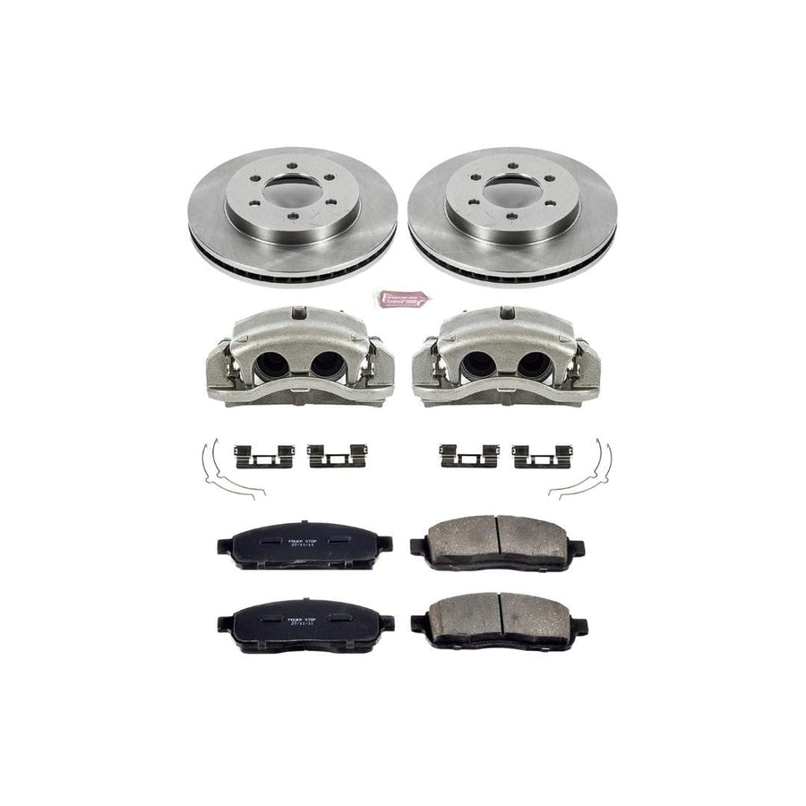 Power Stop KCOE1943 1-Click Autospecialty OE Replacement Brake Kit with Calipers For Ford F-150 2004 [Model Specific]