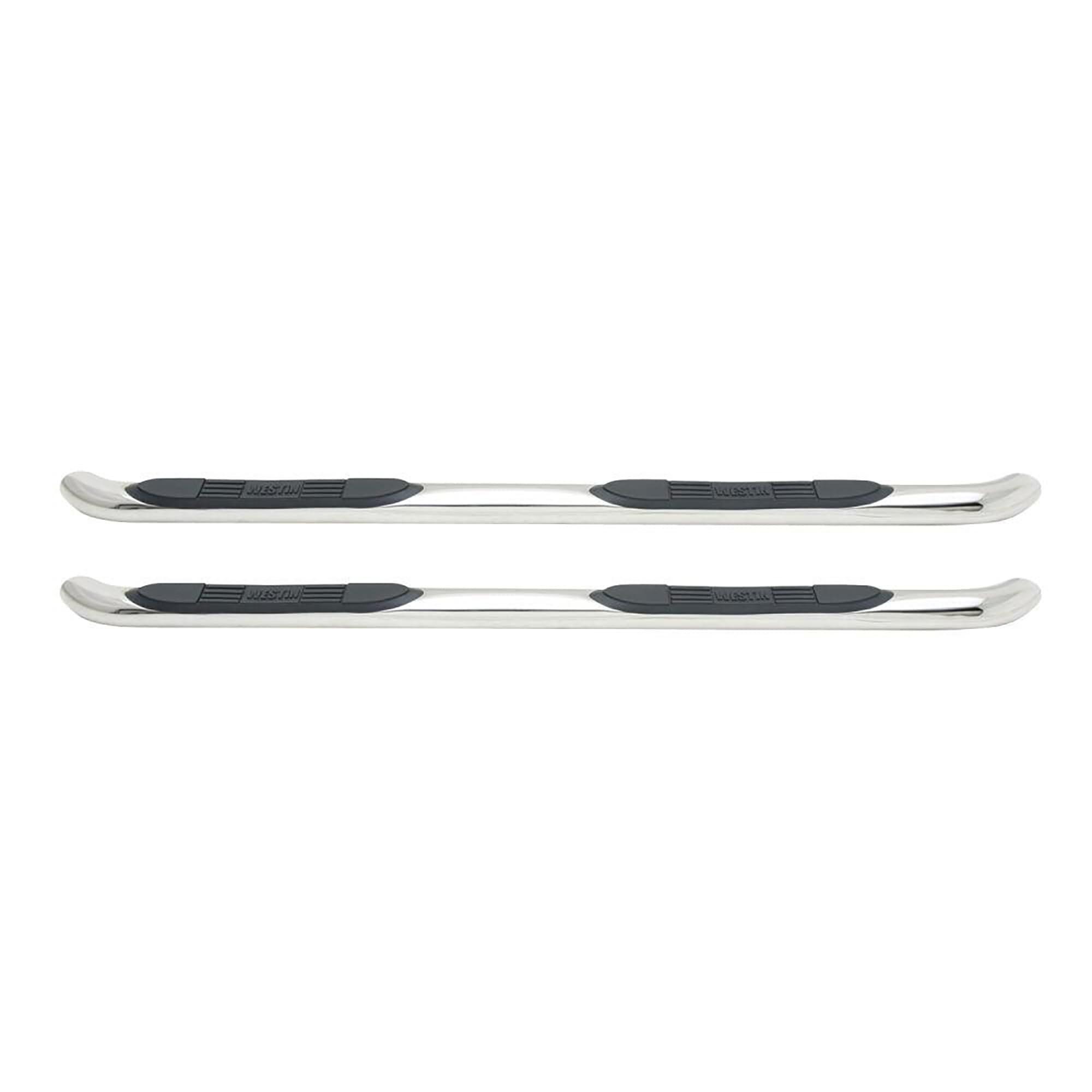 Westin E-Series 23-4150 3 Round Nerf Bars fits 2019-2025 Ranger SuperCrew Polished Pair