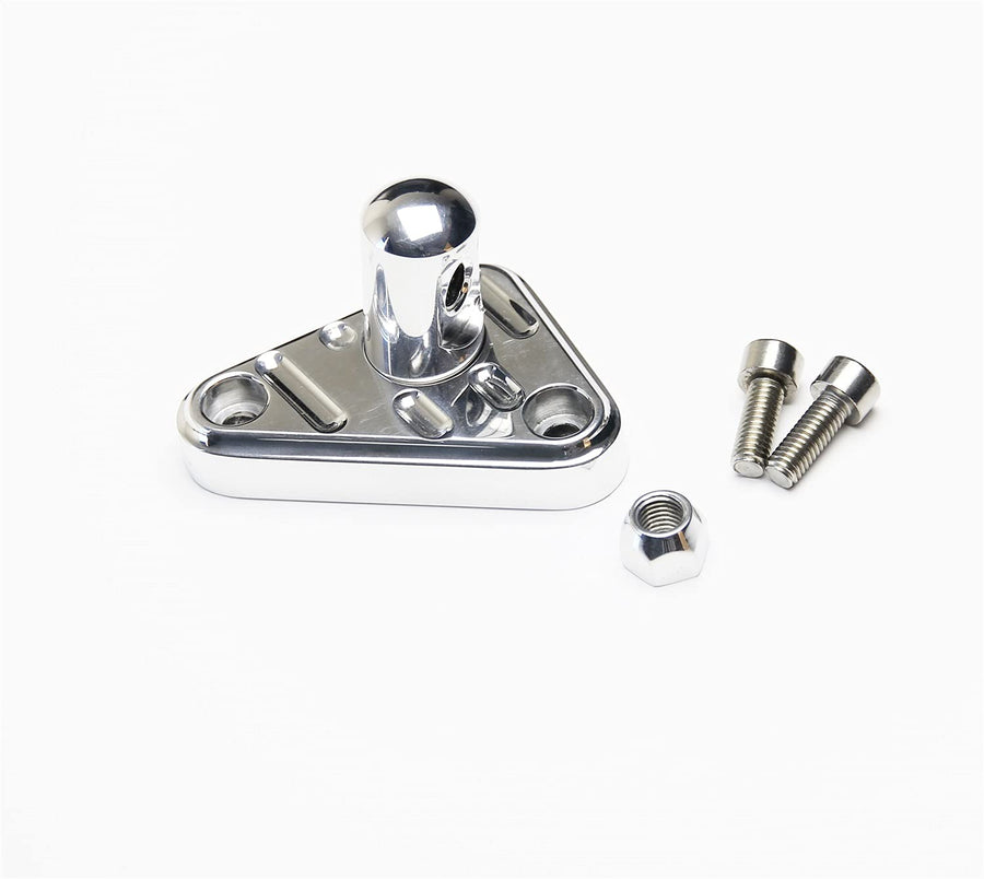 Tuned-Port Lokar TCB-40TP1P Polished Billet Aluminum Bracket with Single Stud
