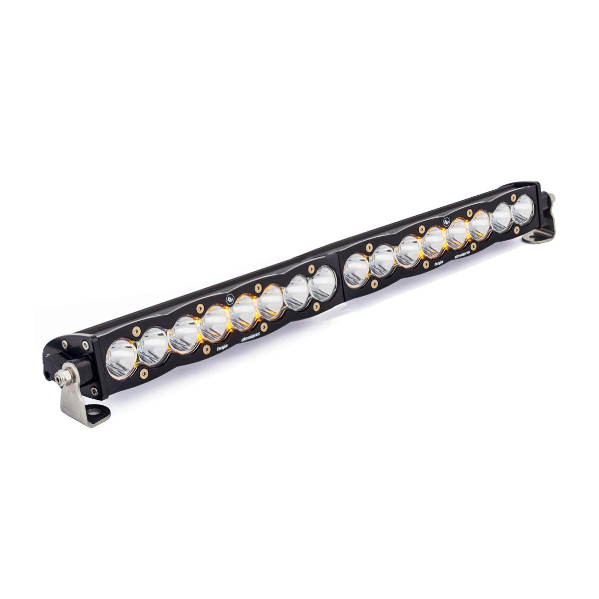 Baja Designs 20" S8 LED Light Bar - Work/Scene Beam - Slim Off-Road LED Light Bar for Trucks, Wranglers, 4x4, UTV, ATV - Amber Backlight (Clear Lens)