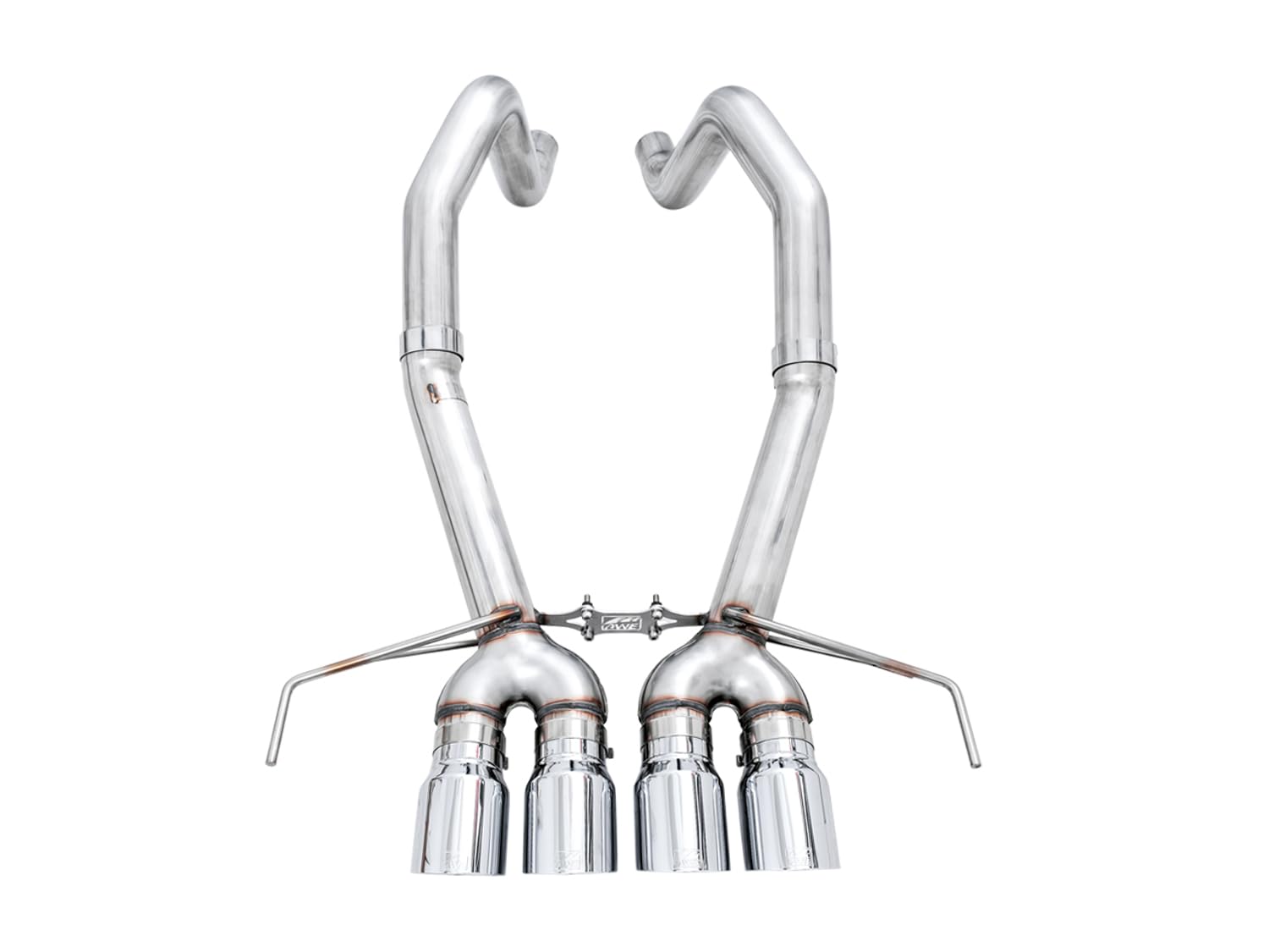 Track Edition AWE Tuning 14-19 Chevy Corvette C7 Z06/ZR1 (w/o AFM) Axle-Back Exhaust w/Chrome Tips - 3020-42073