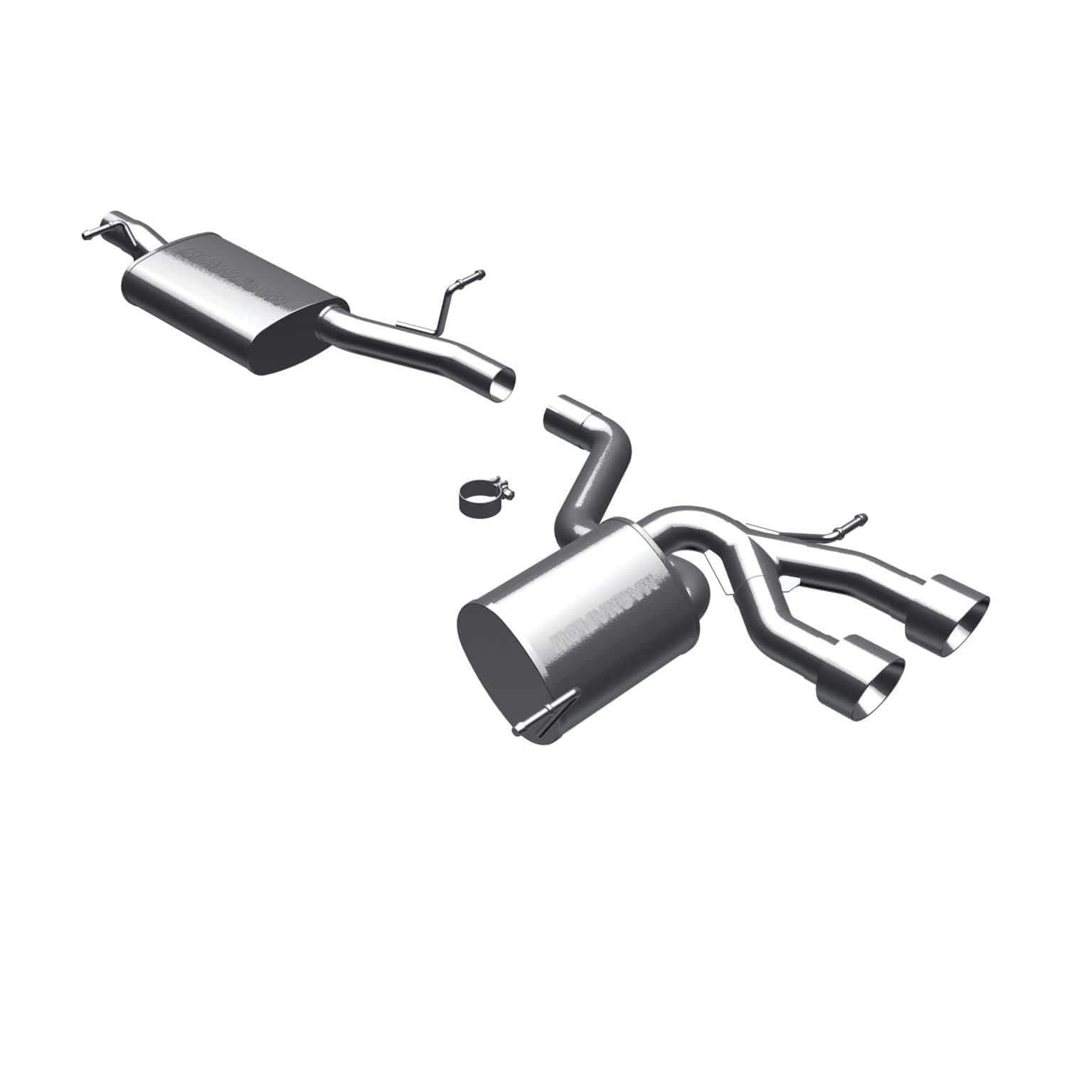 Performance MagnaFlow Exhaust System 16501: Cat-Back, Sport Series, Compatible with 2008 Volkswagen R32