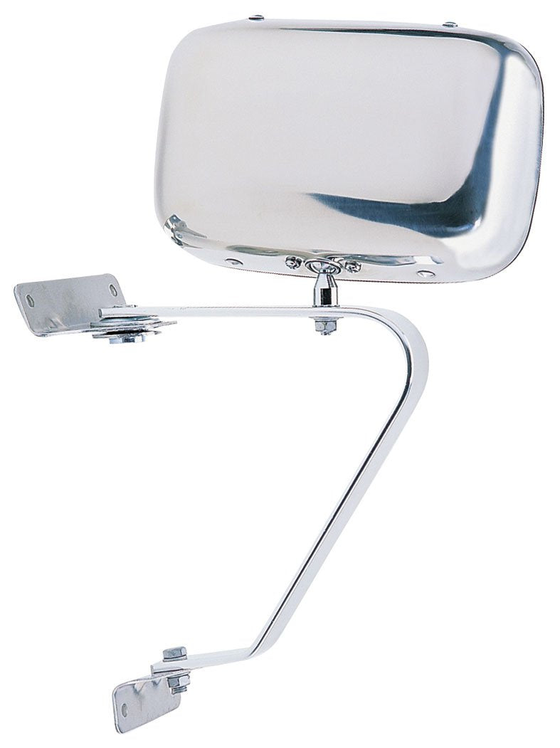 Mirror for Ford Bronco, F150, F250, F350, 1997 F250 HD, chrome, foldaway, Fits LH or RH, Manual