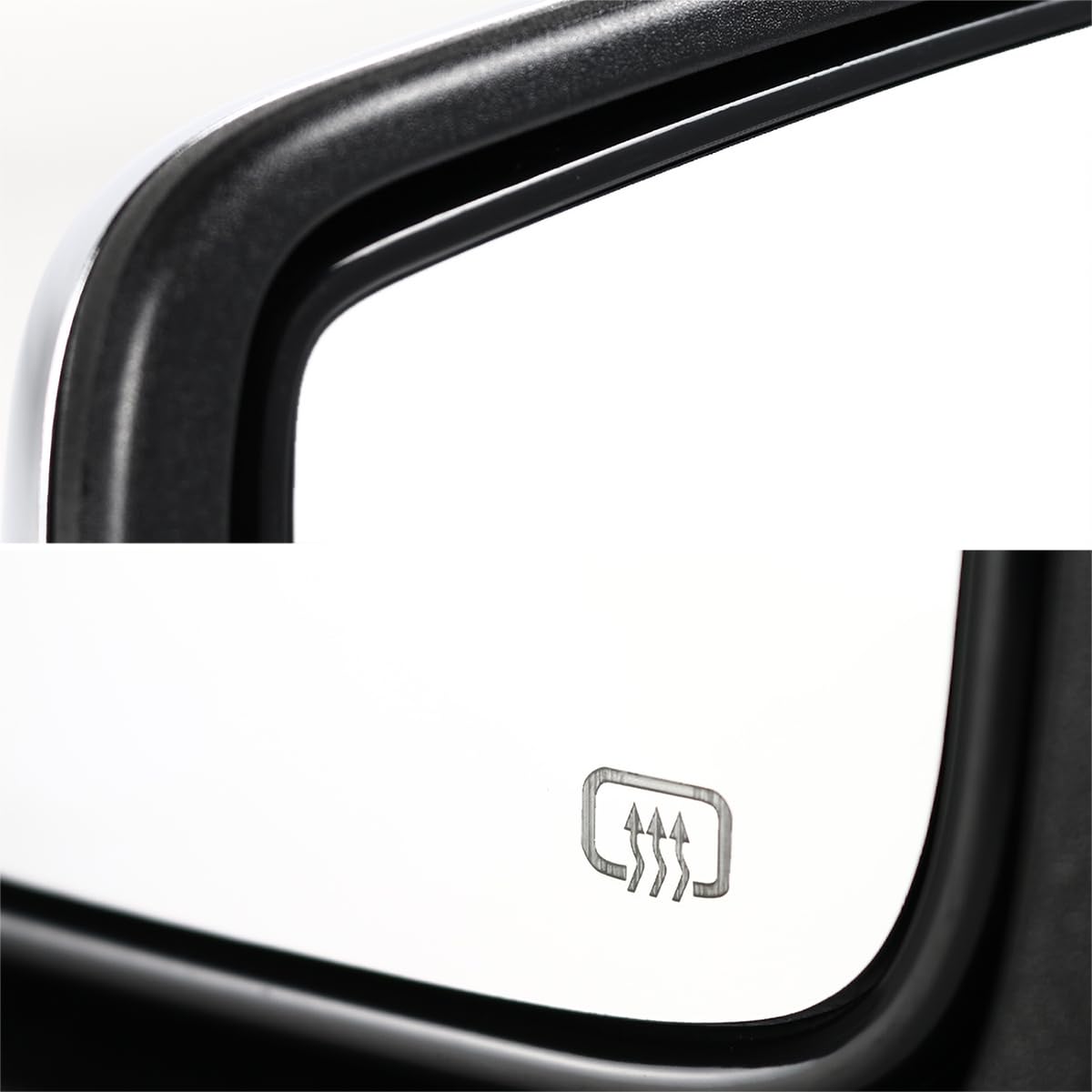Left Driver Side Chrome Heated Spec-D Tuning Mirror Compatible with 2013-2019 Dodge Ram 1500