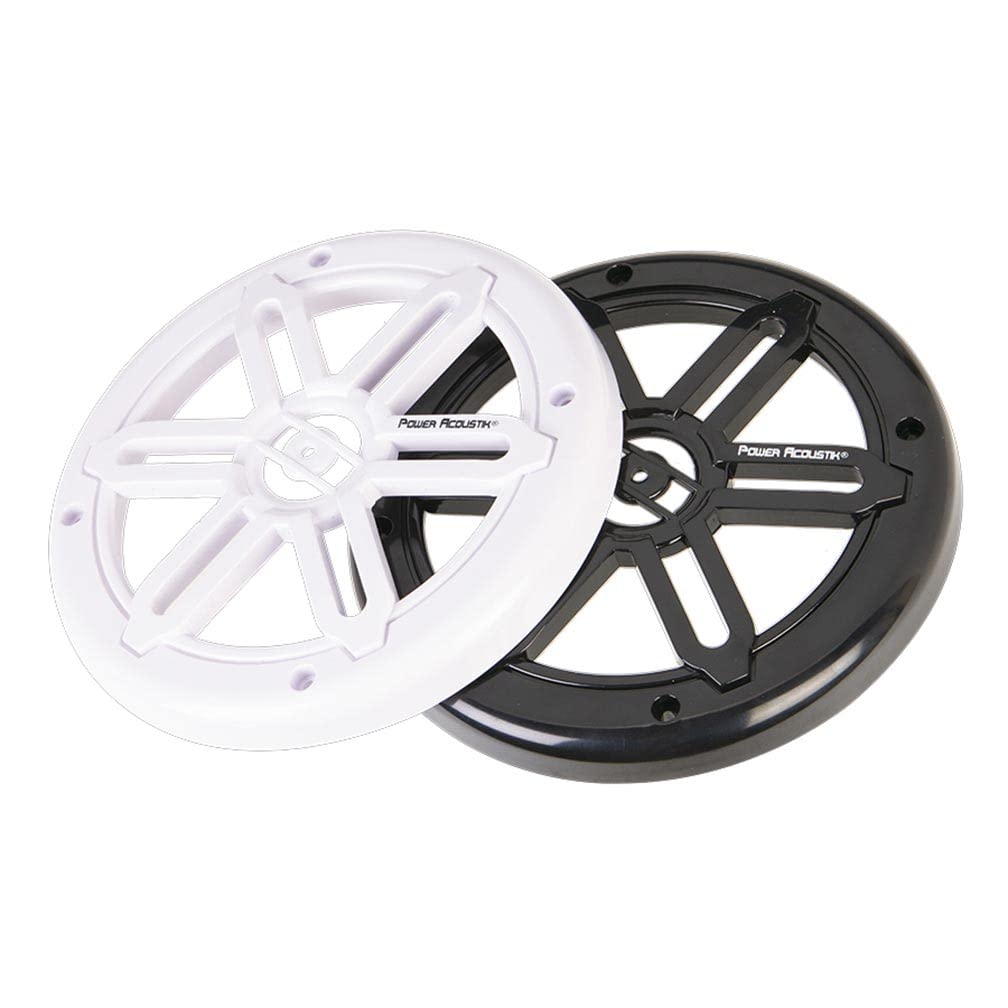 Marine Power Acoustik 6.5" 2-Way Speakers with Blue LED White & Black Grills