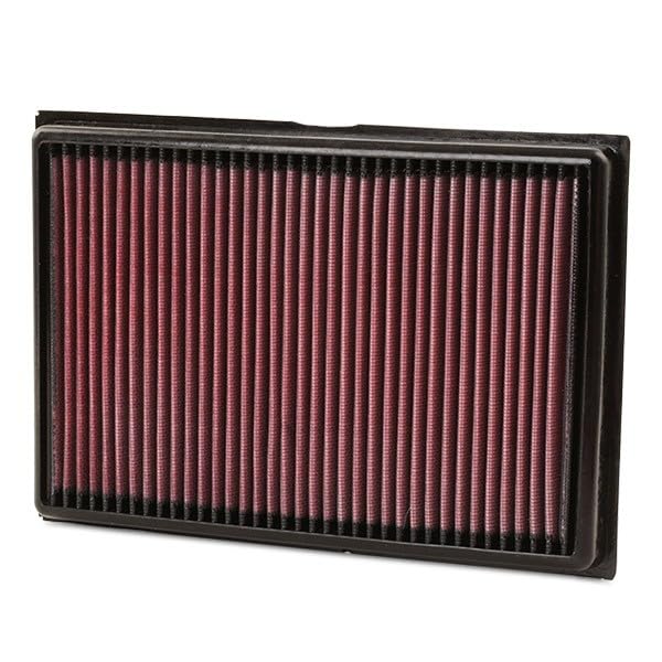 K&N Engine Air Filter: Replacement Car Air Filter, Reusable, Clean Every 75,000 Miles, Washable, Premium: Compatible with 2003-2007 FORD/VOLVO (Focus C-Max, Focus II, C30, S40 II, V50), 33-2877