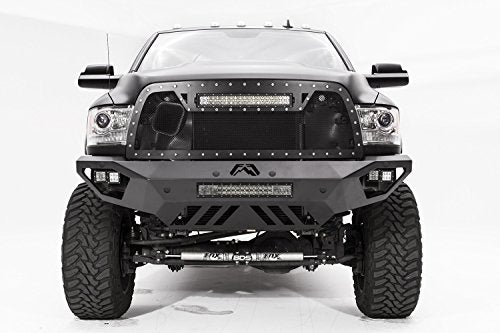 Vengeance Front Bumper Fab Fours DR16-V4051-1 fits 16-18 Ram 2500-2 Stage Black Powder Coated - Sensor Bumper - No Guard