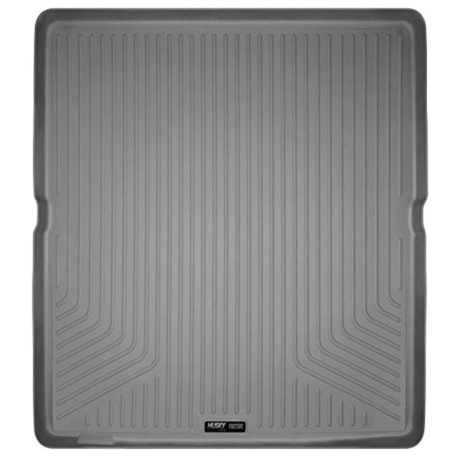 Weatherbeater Husky Liners Cargo Liner | Fits 2007 - 2017 GMC Acadia (2017 Limited Only); 2007 - 2010 Saturn Outlook (to Back of 2nd Row Over Folded Flat 3rd Row) | 1-pc Grey - 22032