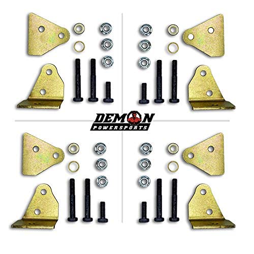 2 Inch Demon Powersports Bracket Lift Kit for (2015-22) Kawasaki Mule PRO 820/1000, Increases Ground Clearance & Larger Space Between Tires, Powder Coated Protection, Easy install