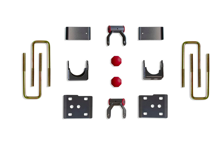 Part# 303150 MaxTrac SUSPENSION'S is A 5" Rear FLIP KIT Including AXLE RELOCATORS, Shackles, Bump Stops & Spring Plates