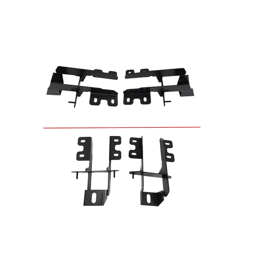 OEM Replica Black Horse Running Boards Compatible with 2018-2024 Jeep Wrangler JL -RJEWRJL2