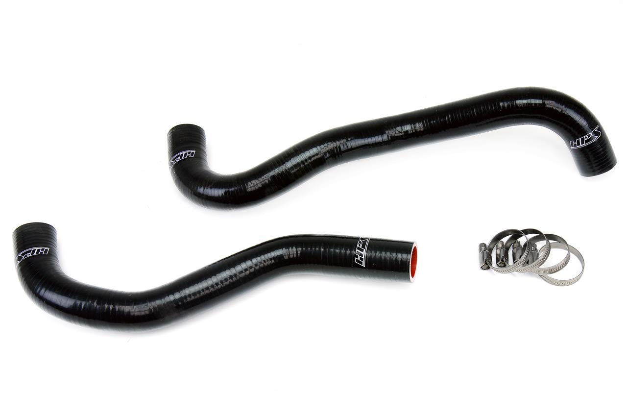 Black HPS 57-1199-BLK Silicone Radiator Coolant Hose Kit