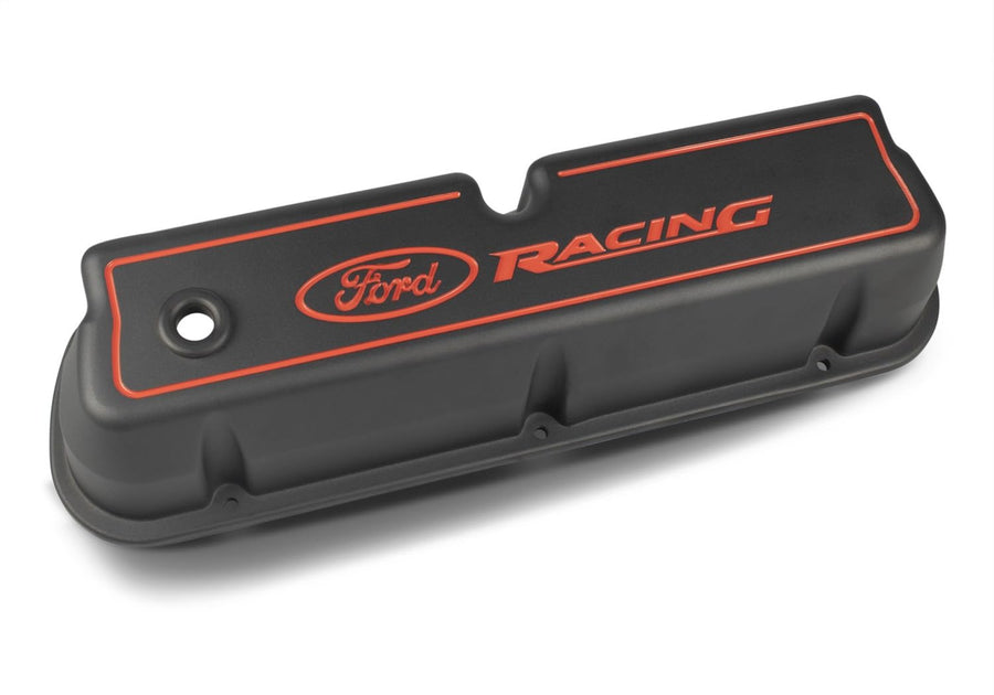 Ford Performance Parts Compatible with/Replacement for - 302-003 - Die Cast Alm Valve Cover Set w/Compatible with/Replacement for Ford Racing Logo