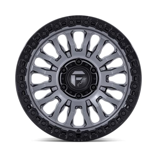 FUEL OFF-ROAD 20X9 FC857 RINCON 8X6.5 5.04 1mm MATTE GUNMETAL WITH BLACK LIP - FC857AB20908001
