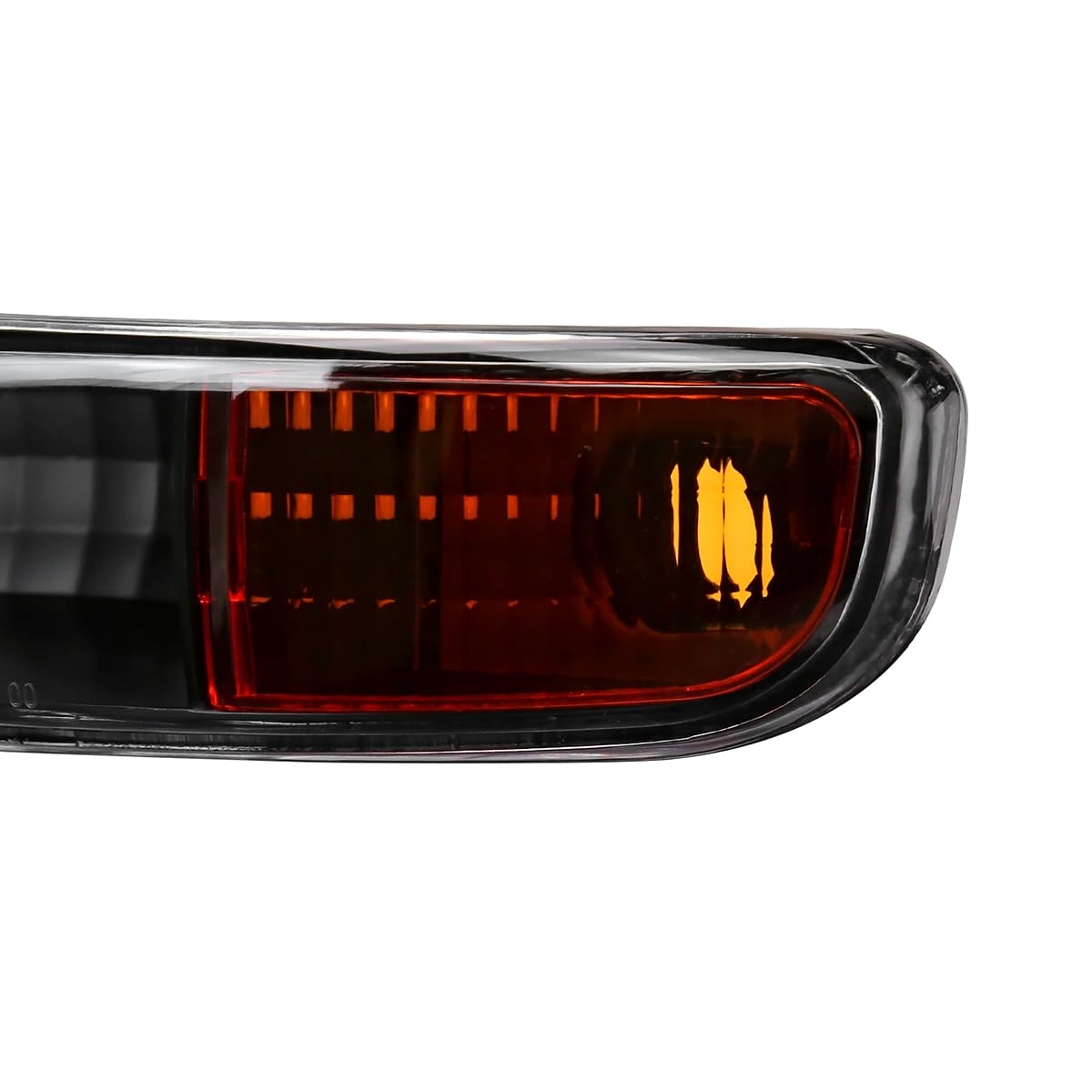 Parking Bumper Lights SPEC-D TUNING Black Compatible with 1999-2006 GMC Sierra/Yukon Left + Right Pair Assembly