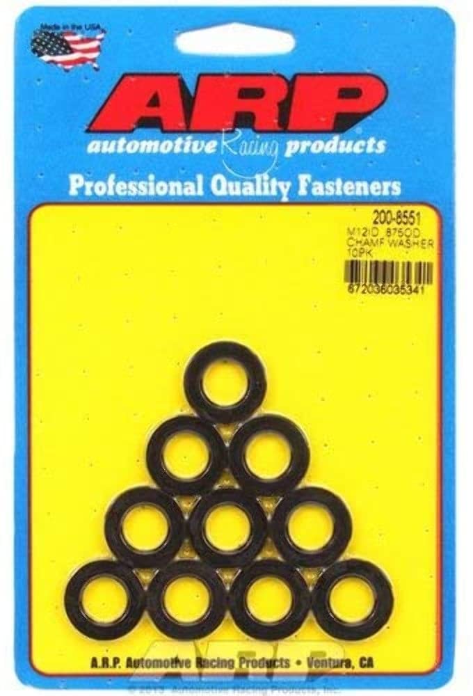 ARP M12 ID .875 OD (200-8551) Black Washers - Pack of 10