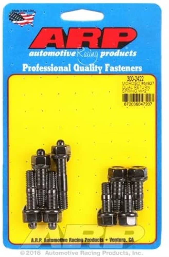 ARP 300-2422 dual return spring Moroso 64927 w/2" spacer plate pro series carb stud kit