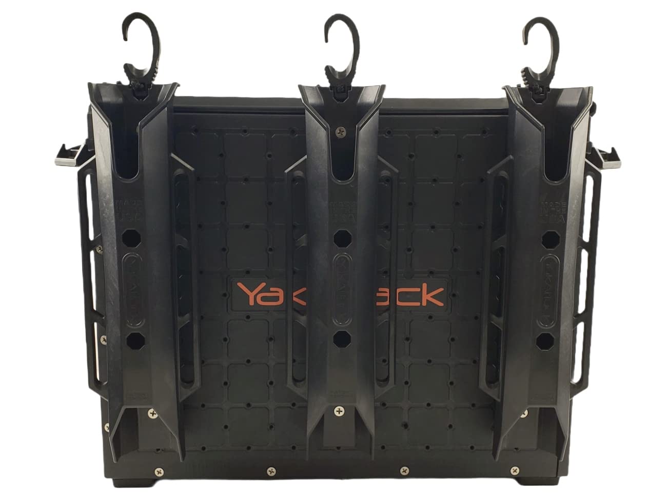 YakAttack 16" x 16" BlackPak Pro Kayak Fishing Crate with 6 Rod Holders - Black | Tackle Storage Box & Fishing Gear Organizer | Lightweight, Durable & Customizable Kayak Fishing Accessory