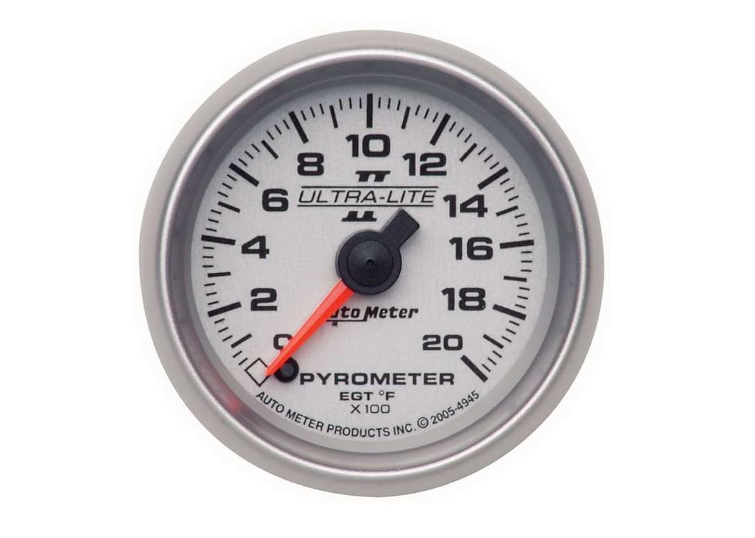Auto Meter Ultra-Lite II 2-1/16" 0-2000 F Full Sweep Electric Pyrometer 4945