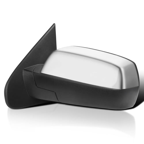 Chrome Power Heated Mirror Spec-D Tuning Left Driver Side w/Puddle Light Compatible with 2014-2018 Chevy Silverado, GMC Sierra