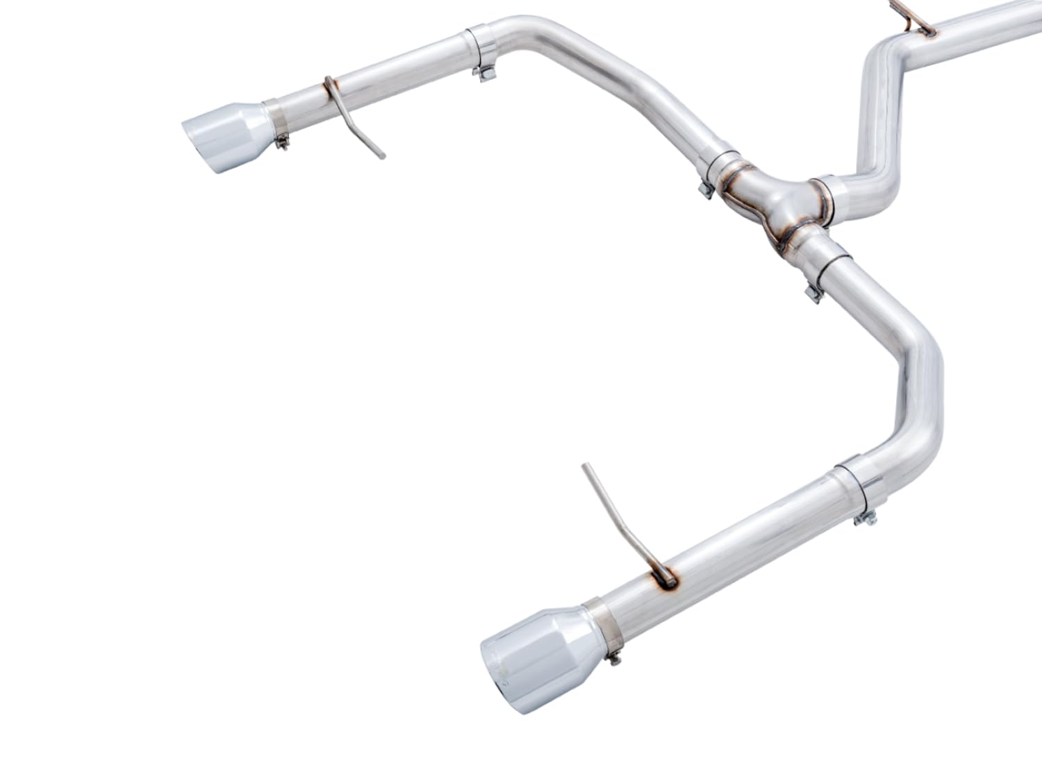 AWE Tuning Volkswagen Jetta GLI Mk7 18-21 Track Edition Exhaust - Chrome Silver Tips (Fits OEM DP) - 3020-22034