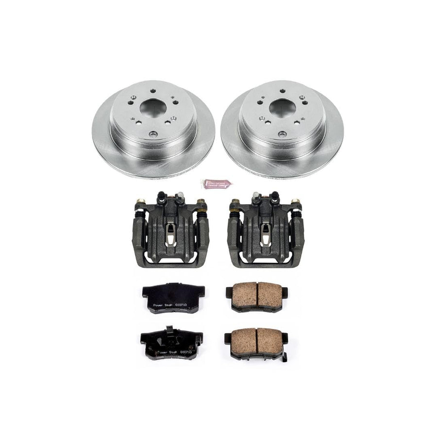 Power Stop KCOE206A Replacement Autospeciality Rear Caliper Kit- OE Rotors, Ceramic Brake Pads, Calipers For Honda CR-V 2005-2006 [Model Specific]