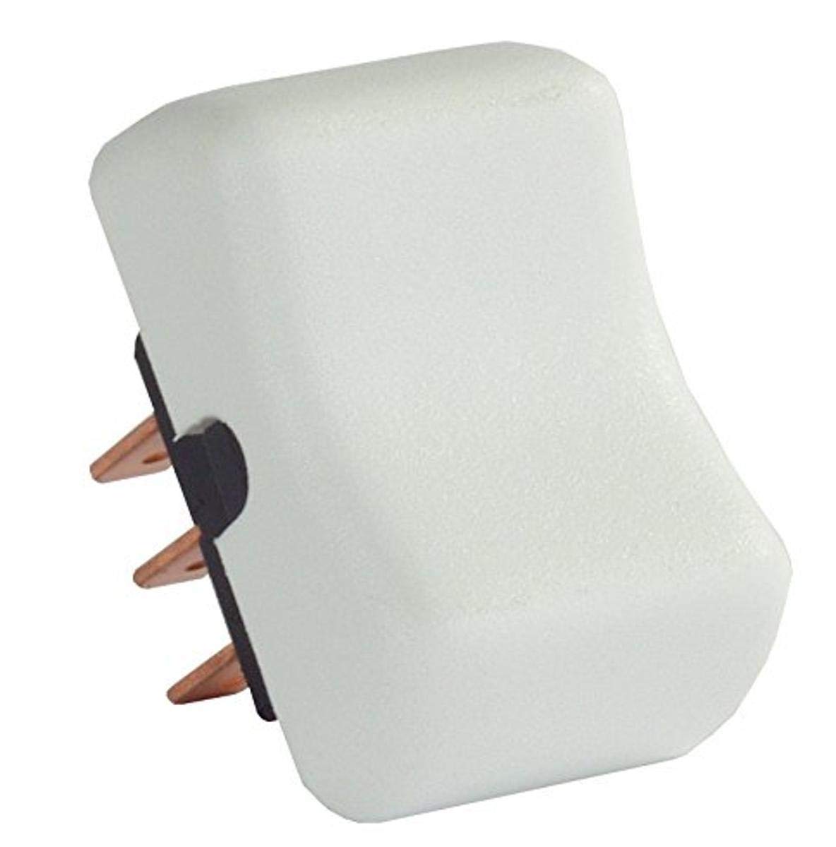 DPDT JR Products 13005 White On/Off/On Momentary Switch