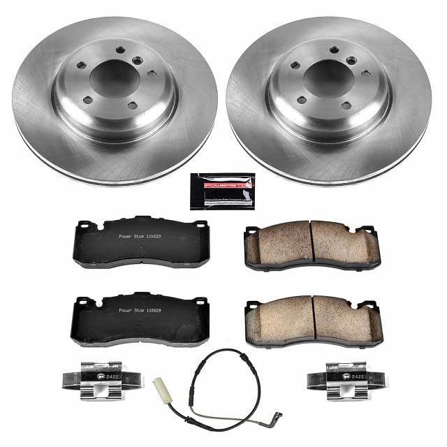 Power Stop Autospecialty KOE5685 Front Replacement Brake Kit-OE Brake Rotors & Ceramic Brake Pads For BMW 135i 2008-2010 [Model Specific]