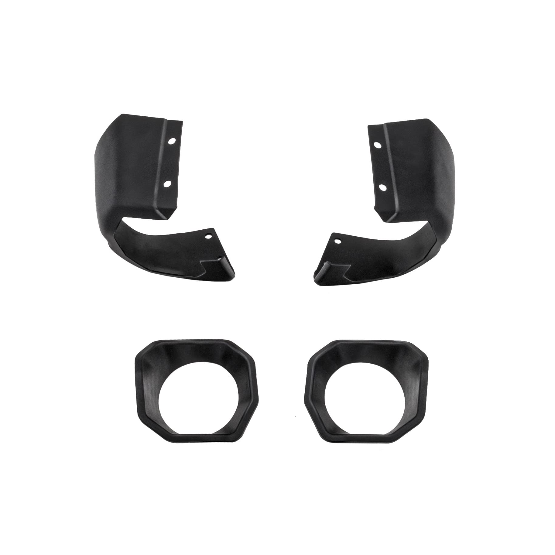 Venator Bumper Rugged Ridge Stubby End Kit | Satin Black, Steel | 11549.64 | Fits Venator Bumpers from Rugged Ridge